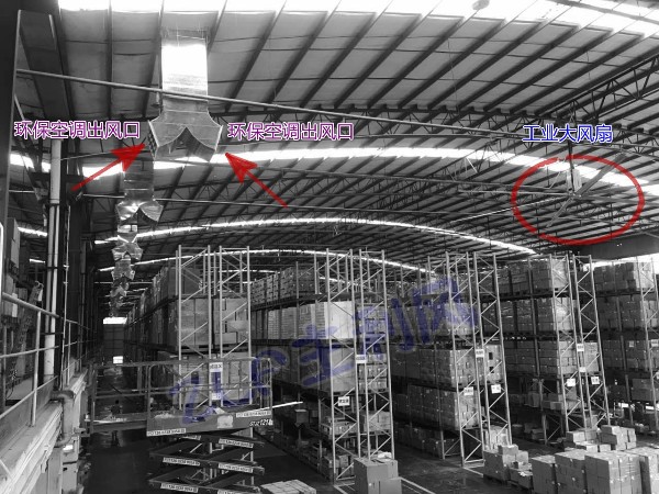 大型倉庫采用扇機(jī)通風(fēng)降溫案例